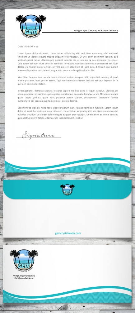 GEM Crystal Waters Resort logo design by scriotx