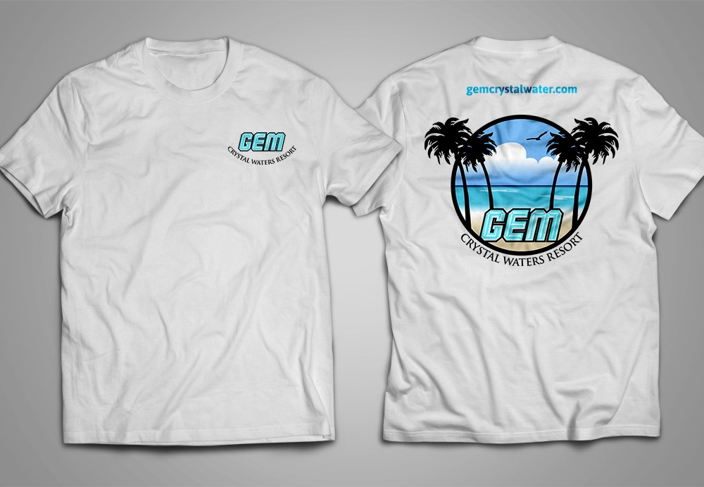 GEM Crystal Waters Resort logo design by scriotx