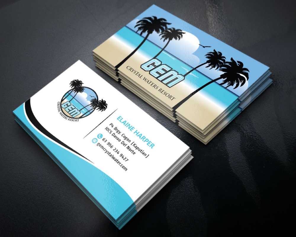 GEM Crystal Waters Resort logo design by Boomstudioz