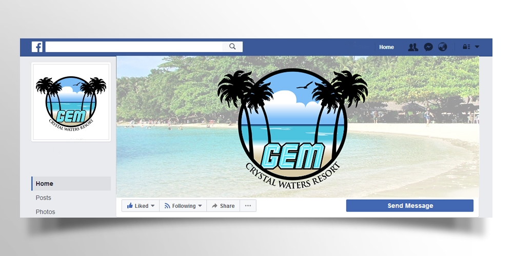 GEM Crystal Waters Resort logo design by scriotx