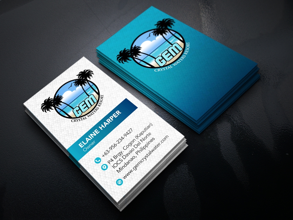 GEM Crystal Waters Resort logo design by KHAI