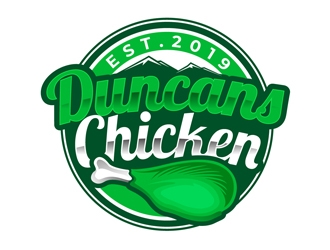 Duncans Chicken logo design by DreamLogoDesign