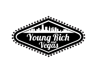 Young Rich and Vegas logo design by KDesigns