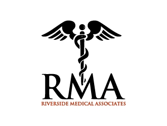 Riverside Medical Associates or RMA logo design by wongndeso