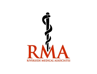 Riverside Medical Associates or RMA logo design by wongndeso