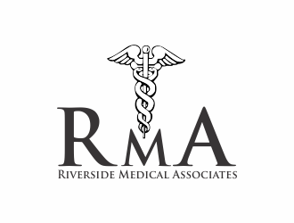 Riverside Medical Associates or RMA logo design by eagerly