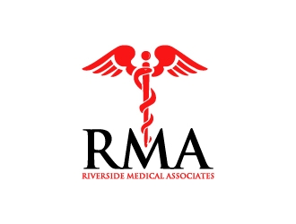 Riverside Medical Associates or RMA logo design by wongndeso