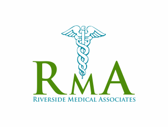 Riverside Medical Associates or RMA logo design by eagerly