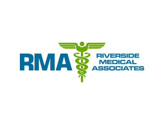 Riverside Medical Associates or RMA logo design by pakNton