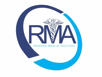 Riverside Medical Associates or RMA logo design by vicafo