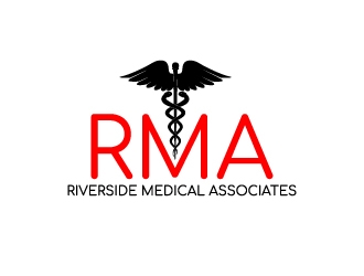 Riverside Medical Associates or RMA logo design by desynergy