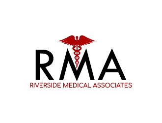 Riverside Medical Associates or RMA logo design by desynergy