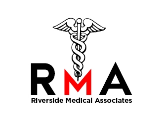 Riverside Medical Associates or RMA logo design by cybil