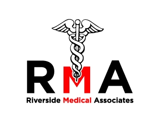 Riverside Medical Associates or RMA logo design by cybil