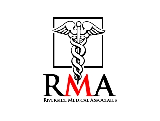 Riverside Medical Associates or RMA logo design by cybil