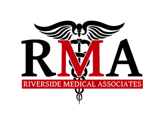 Riverside Medical Associates or RMA logo design by axel182