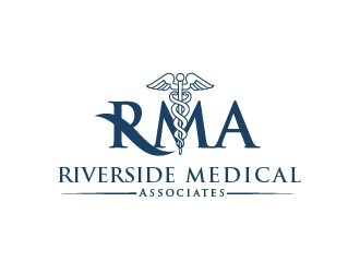 Riverside Medical Associates or RMA logo design by serdadu