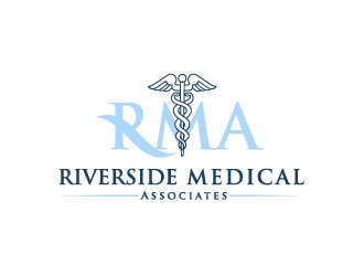 Riverside Medical Associates or RMA logo design by serdadu