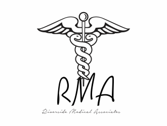 Riverside Medical Associates or RMA logo design by santrie