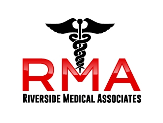 Riverside Medical Associates or RMA logo design by ElonStark