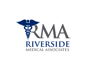 Riverside Medical Associates or RMA logo design by bluespix