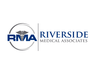 Riverside Medical Associates or RMA logo design by bluespix