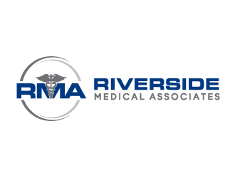 Riverside Medical Associates or RMA logo design by bluespix