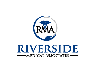 Riverside Medical Associates or RMA logo design by bluespix