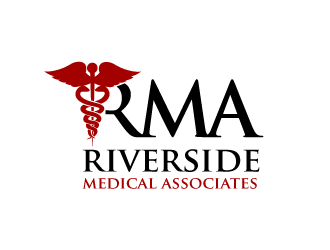 Riverside Medical Associates or RMA logo design by bluespix