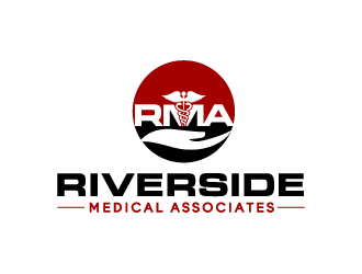 Riverside Medical Associates or RMA logo design by bluespix