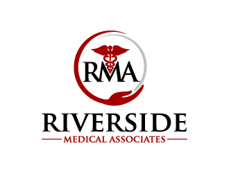 Riverside Medical Associates or RMA logo design by bluespix