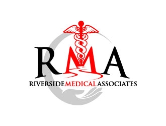 Riverside Medical Associates or RMA logo design by daywalker