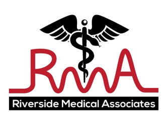 Riverside Medical Associates or RMA logo design by logoguy