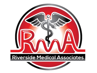 Riverside Medical Associates or RMA logo design by logoguy