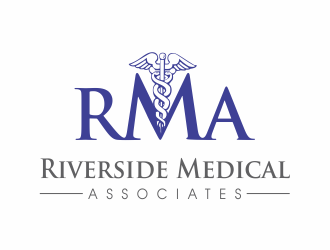 Riverside Medical Associates or RMA logo design by up2date