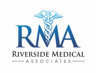 Riverside Medical Associates or RMA logo design by up2date