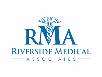 Riverside Medical Associates or RMA logo design by up2date