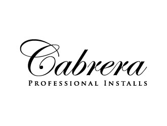 Cabrera Professional Installs  logo design by J0s3Ph