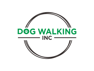 Dog Walking Inc logo design by Greenlight