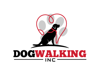 Dog Walking Inc logo design by THOR_