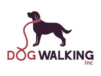 Dog Walking Inc logo design by MonkDesign