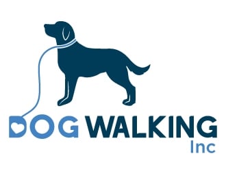 Dog Walking Inc logo design by MonkDesign