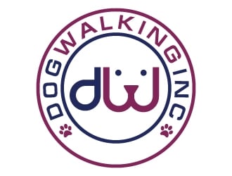 Dog Walking Inc logo design by MonkDesign