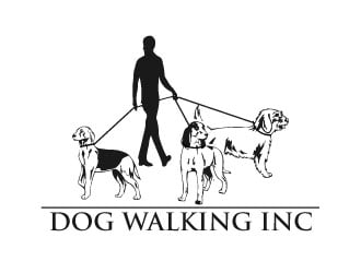 Dog Walking Inc logo design by AYATA