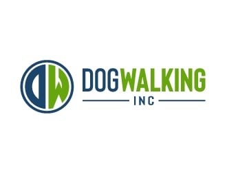 Dog Walking Inc logo design by akilis13