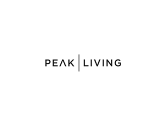 Peak Living logo design by blackcane