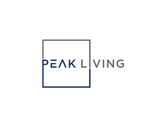 Peak Living logo design by johana