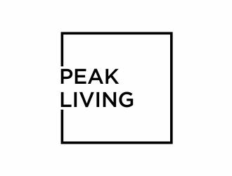 Peak Living logo design by afra_art