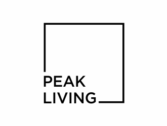 Peak Living logo design by afra_art