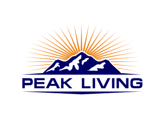 Peak Living logo design by AisRafa